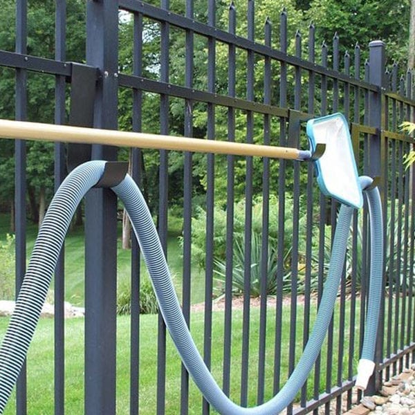 Blue Powder Coated Steel Fence Hanger For Pool Hoses 